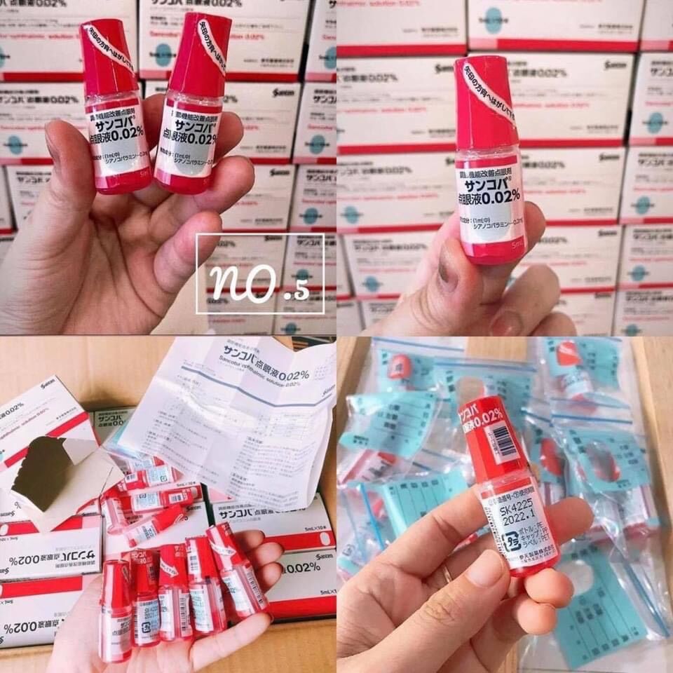 Chai nhỏ mắt sancoba 5ml nhật bản