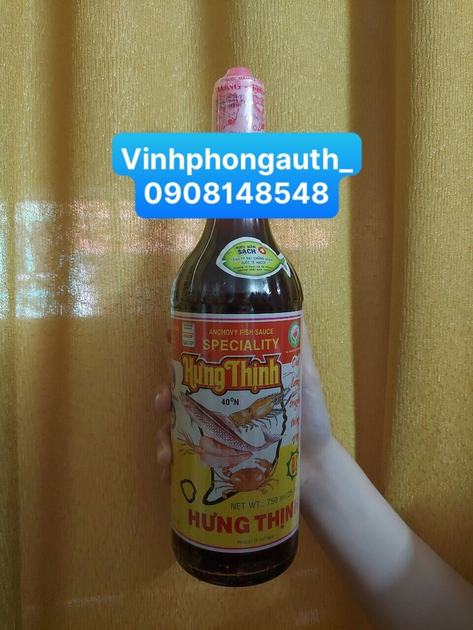 Nước mắm đặc sản Hưng Thịnh 40 độ đạm 750ml