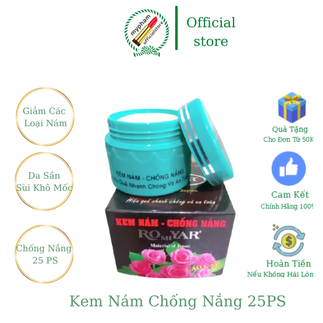 Kem ROMIYAR Dưỡng Trắng Mờ Nám  Chống Nắng  15g,