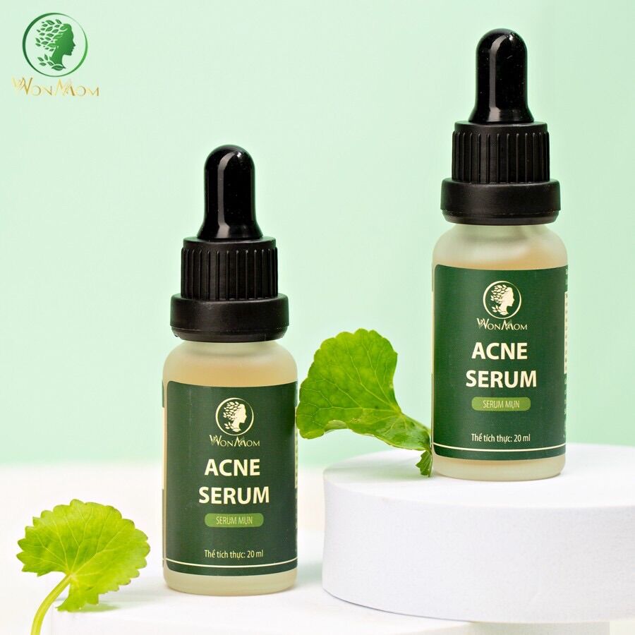 Serum mụn đánh bay mụn cứng đầu lâu năm acne serum Wonmom