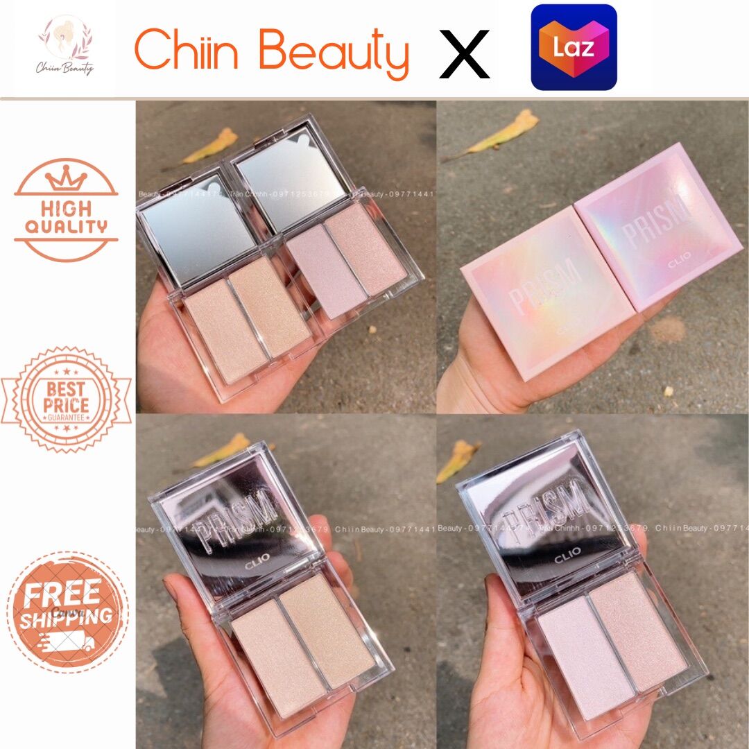 Phấn bắt sáng Clio Prims Highlighter Dou cho khuôn mặt sáng rạng rỡ