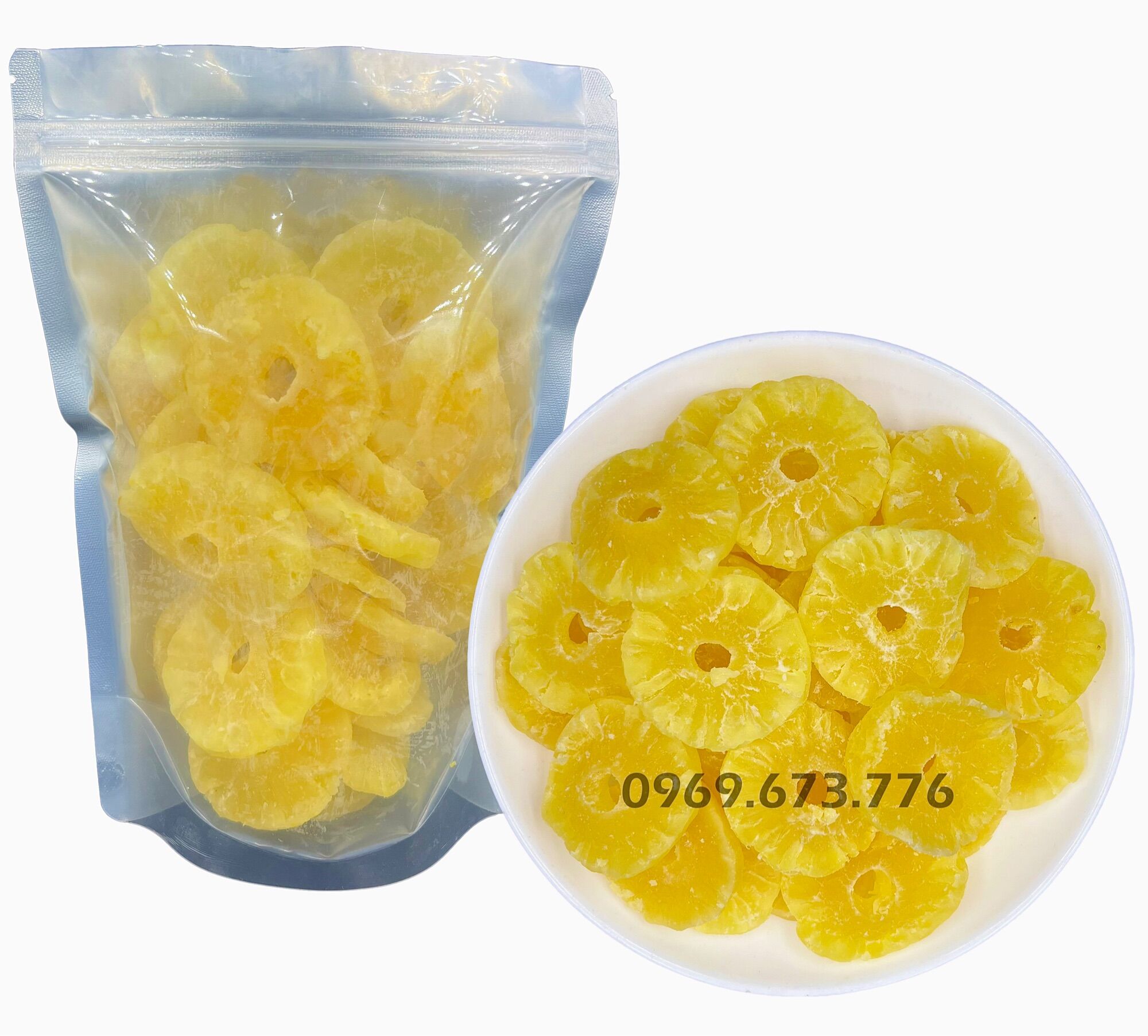 Thơm sấy dẻo nguyên miếng thái lan 200g/500g/1kg