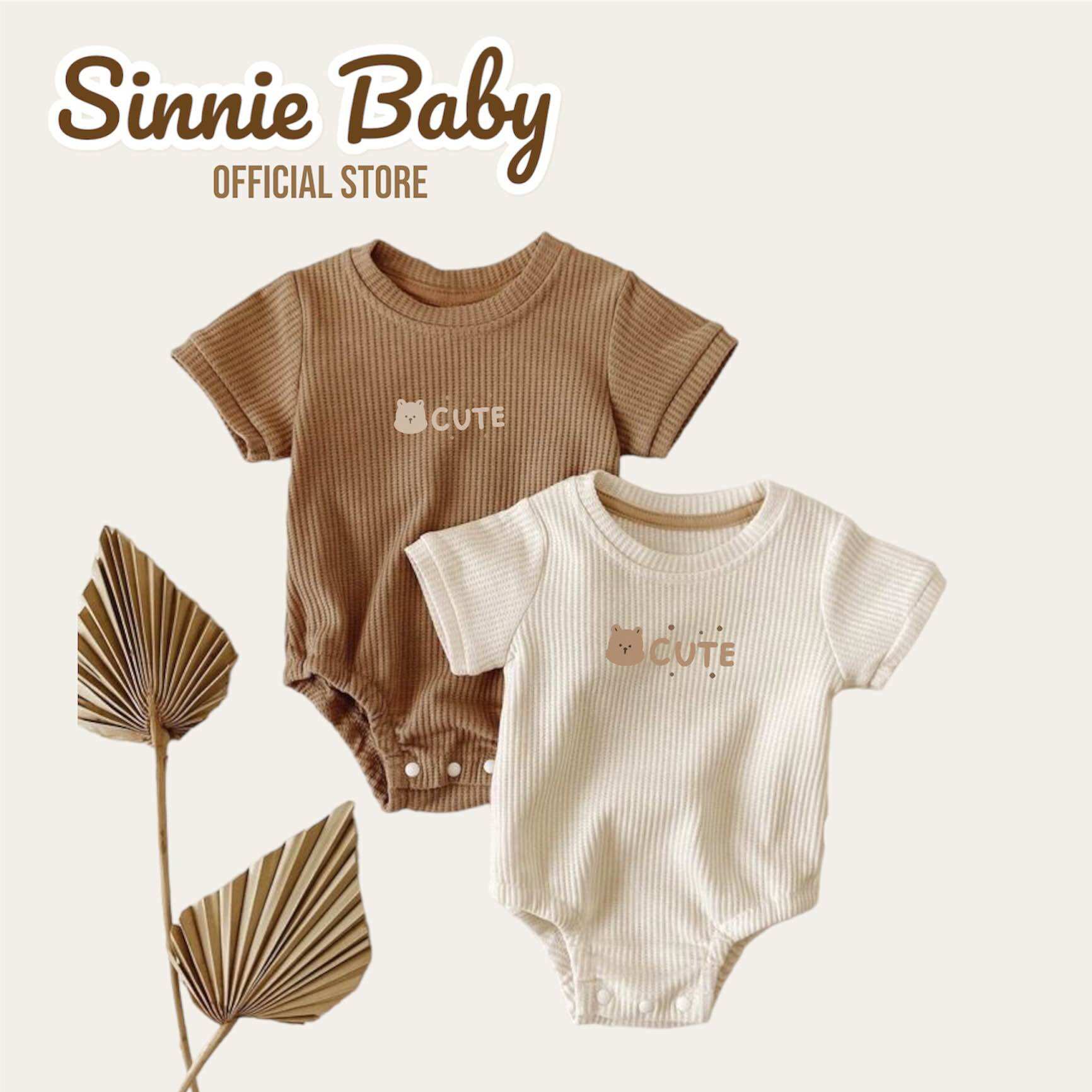 Bodysuit cho bé vải tổ ong, body waffle thoáng mát Sinnie