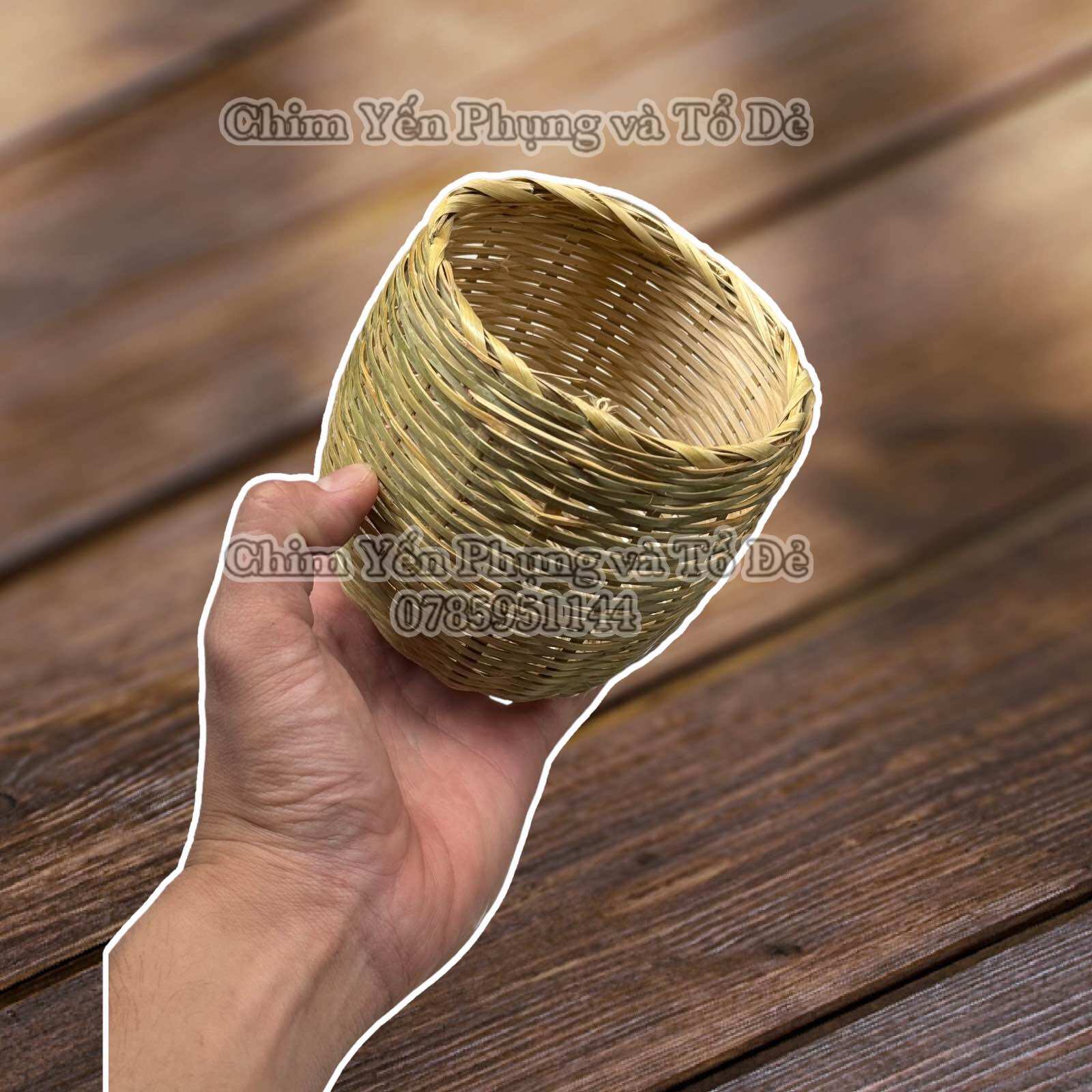 Tổ đẻ tre cho Chim Cảnh nhỏ [đan thủ công] (manh manh, sắc nhật, bảy màu)