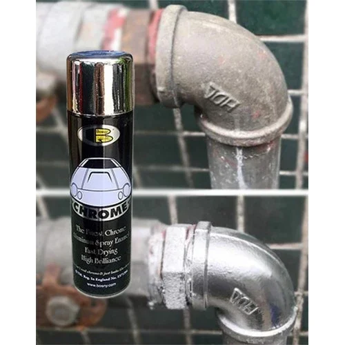 Sơn xịt mạ Inox Chrome Bosny Thái Lan