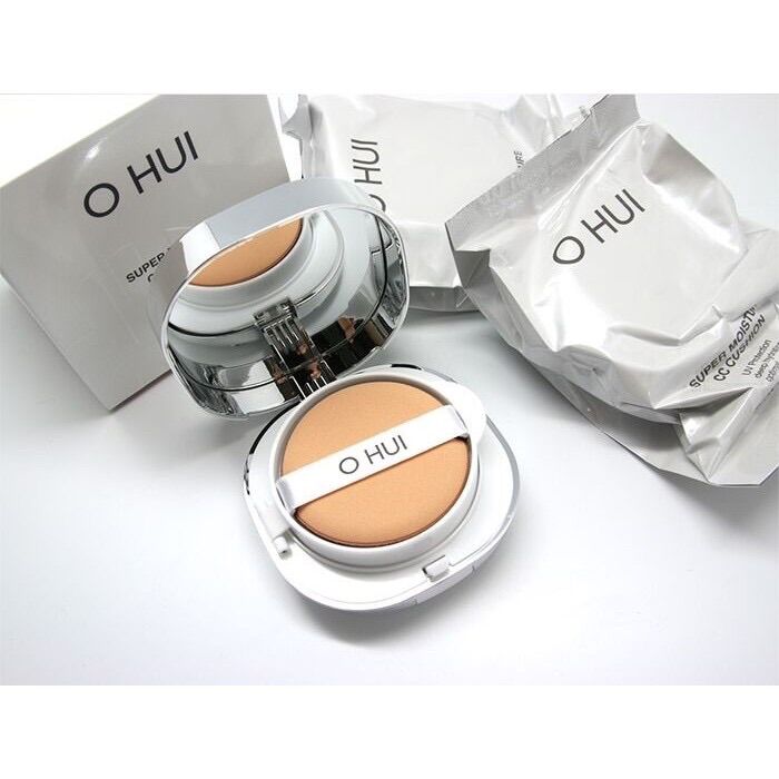 Set phấn nước Ohui hồng Miracle moisture tặng 2 lõi