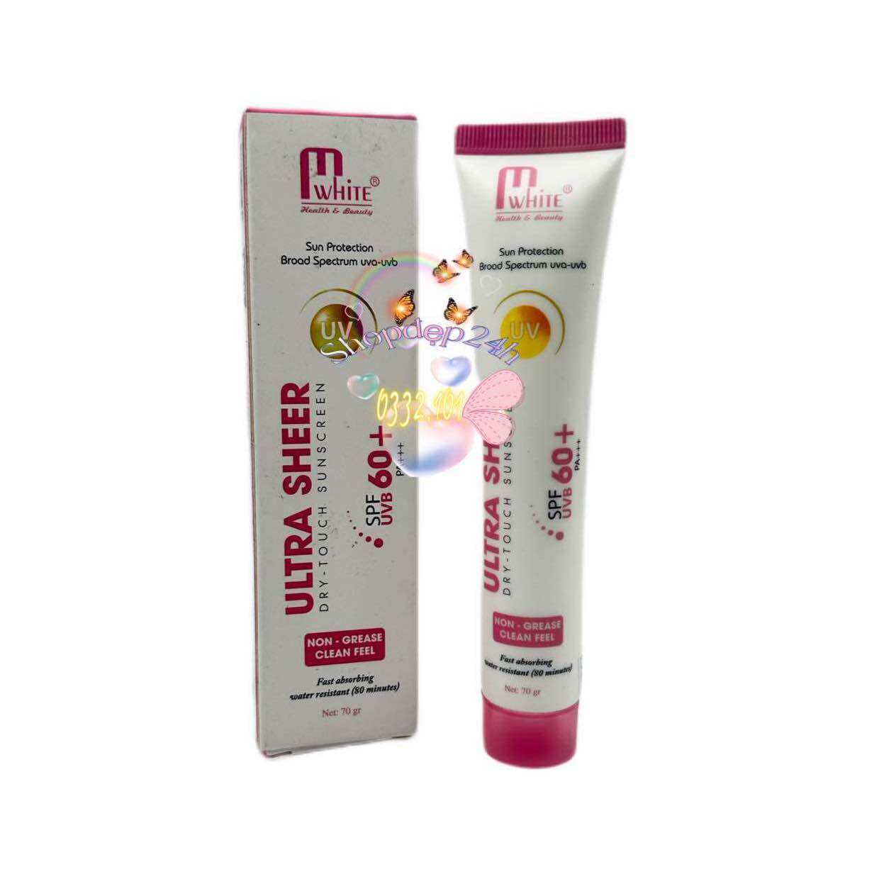 Kem Chống Nắng JIZIN Mwhite SPF60+