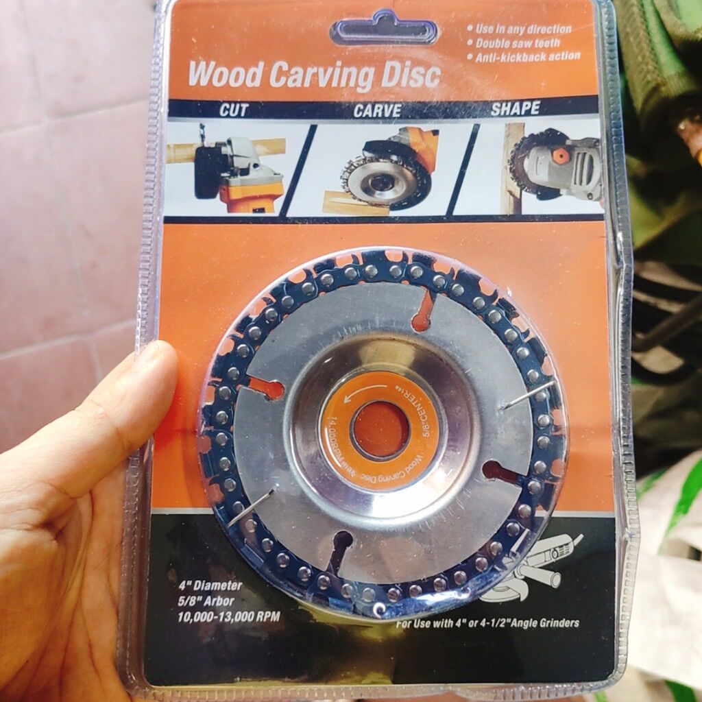 Đĩa Cưa Xích Tròn, Lưỡi Cưa xích Cắt Gỗ,Phay Phá Gỗ Đa năng Gắn Máy mài