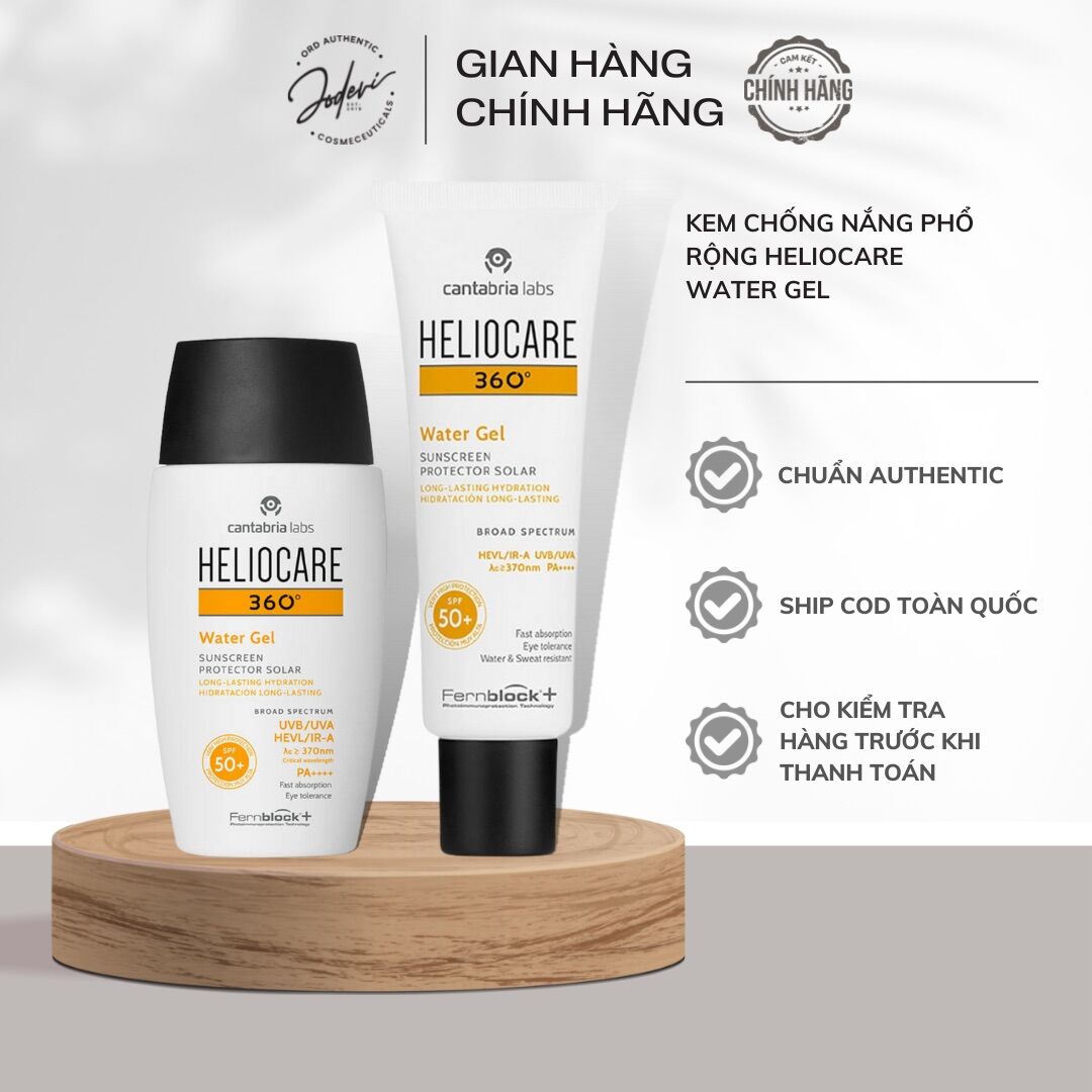 KEM CHỐNG NẮNG HELIOCARE WATER GEL cho da dầu, da treatment