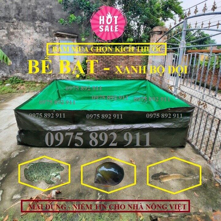 bề bạt nuôi ốc ếch cá 8m2 4x2x1