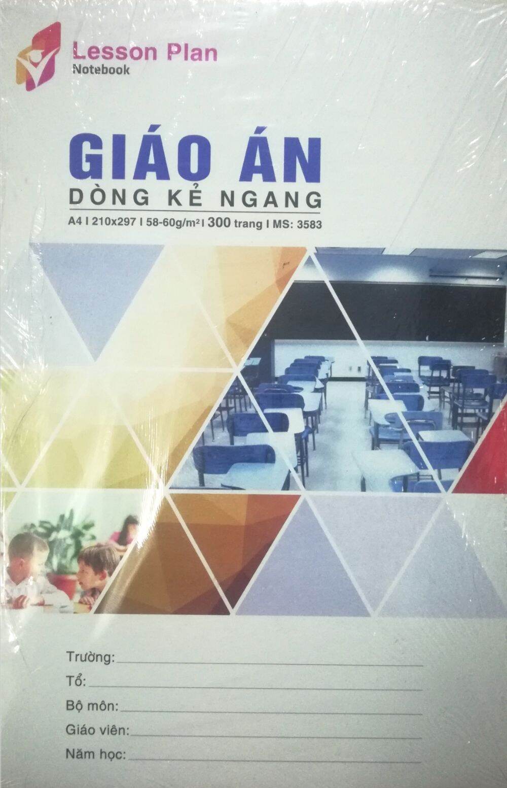 COMBO 5 VỞ GIÁO ÁN KẺ NGANG HẢI TIẾN 200 TRANG, 300TRANG