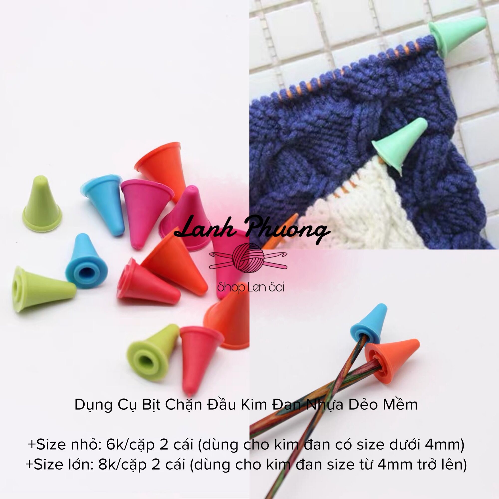Dụng cụ chặn, bịt đầu kim đan