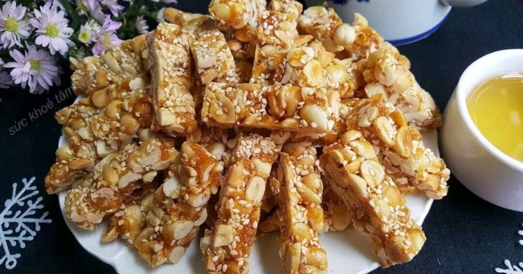 Kẹo lạc, kẹo sìu châu, kẹo lạc vừng gói 500g. 