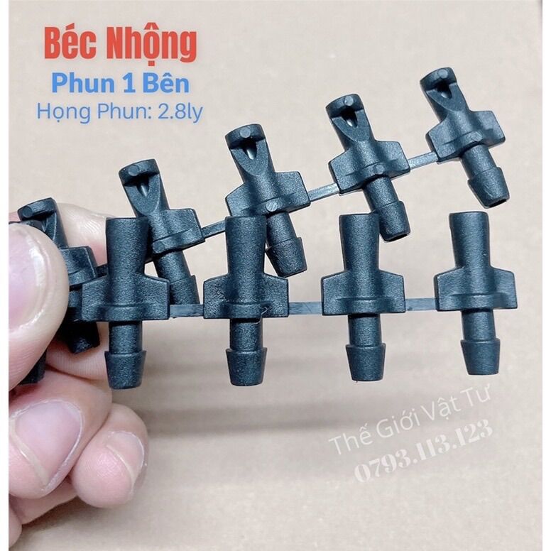 100 béc nhộng phun 1 bên nối ống 6 ly