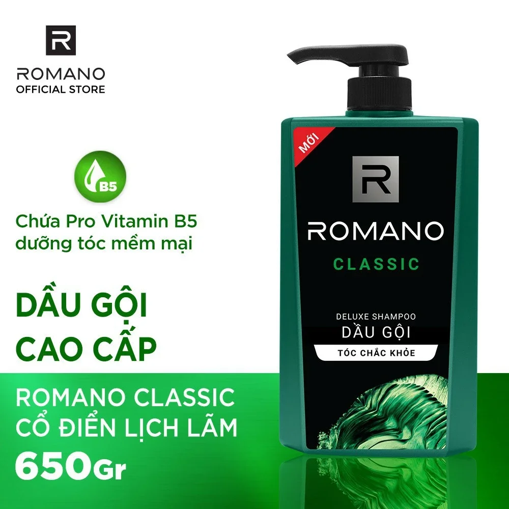 dầu gội romano classic 650ml