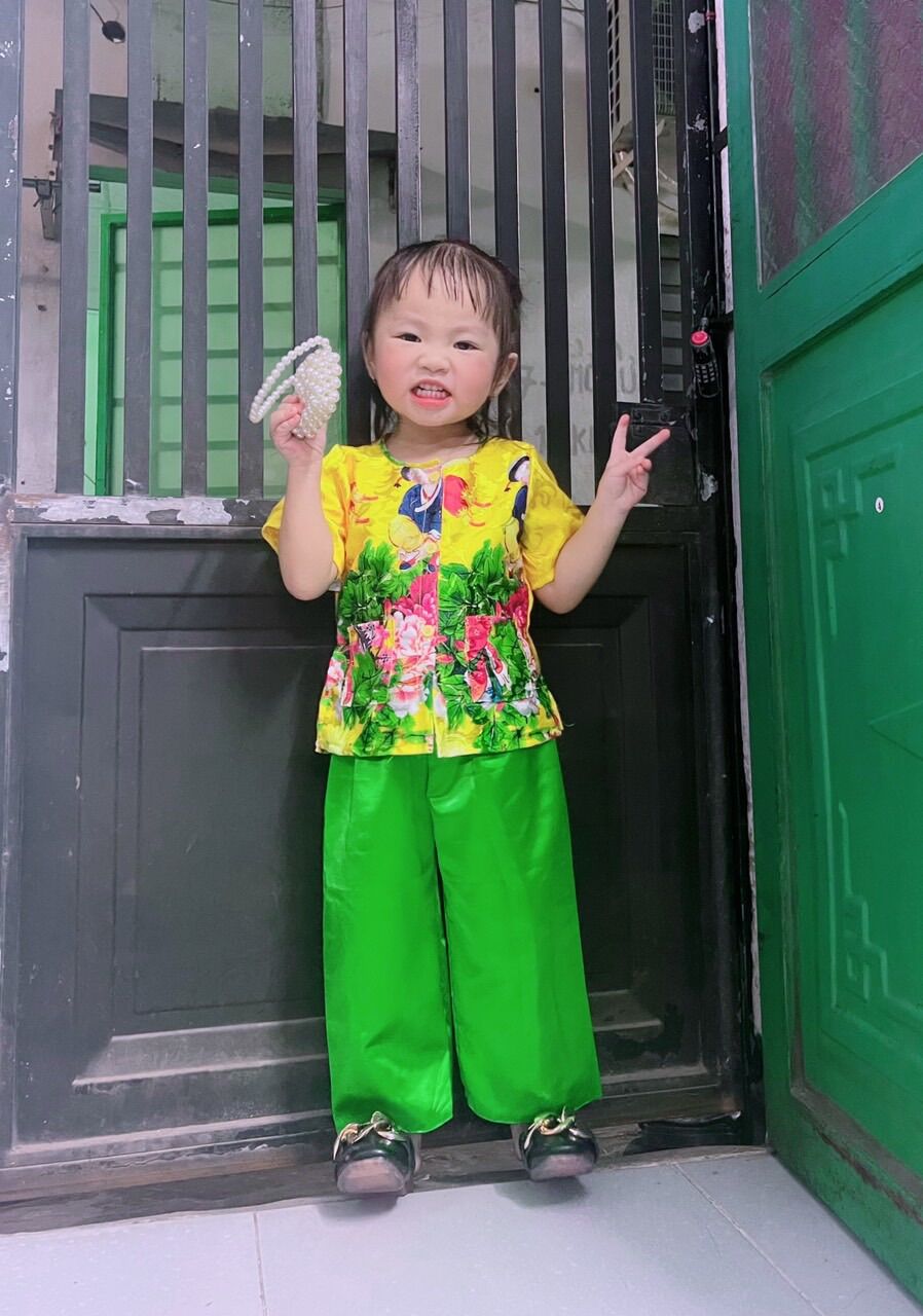 Ba Ba Lụa Hoạ Tiết Hoa Xinh Cho Bé Gái