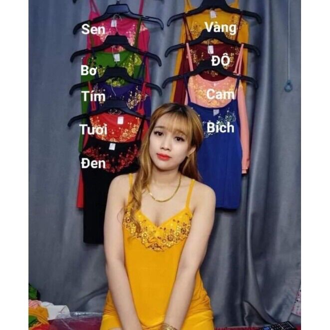[Có size 40-75kg] Bộ đùi thun lạnh 2 dây phối ren
