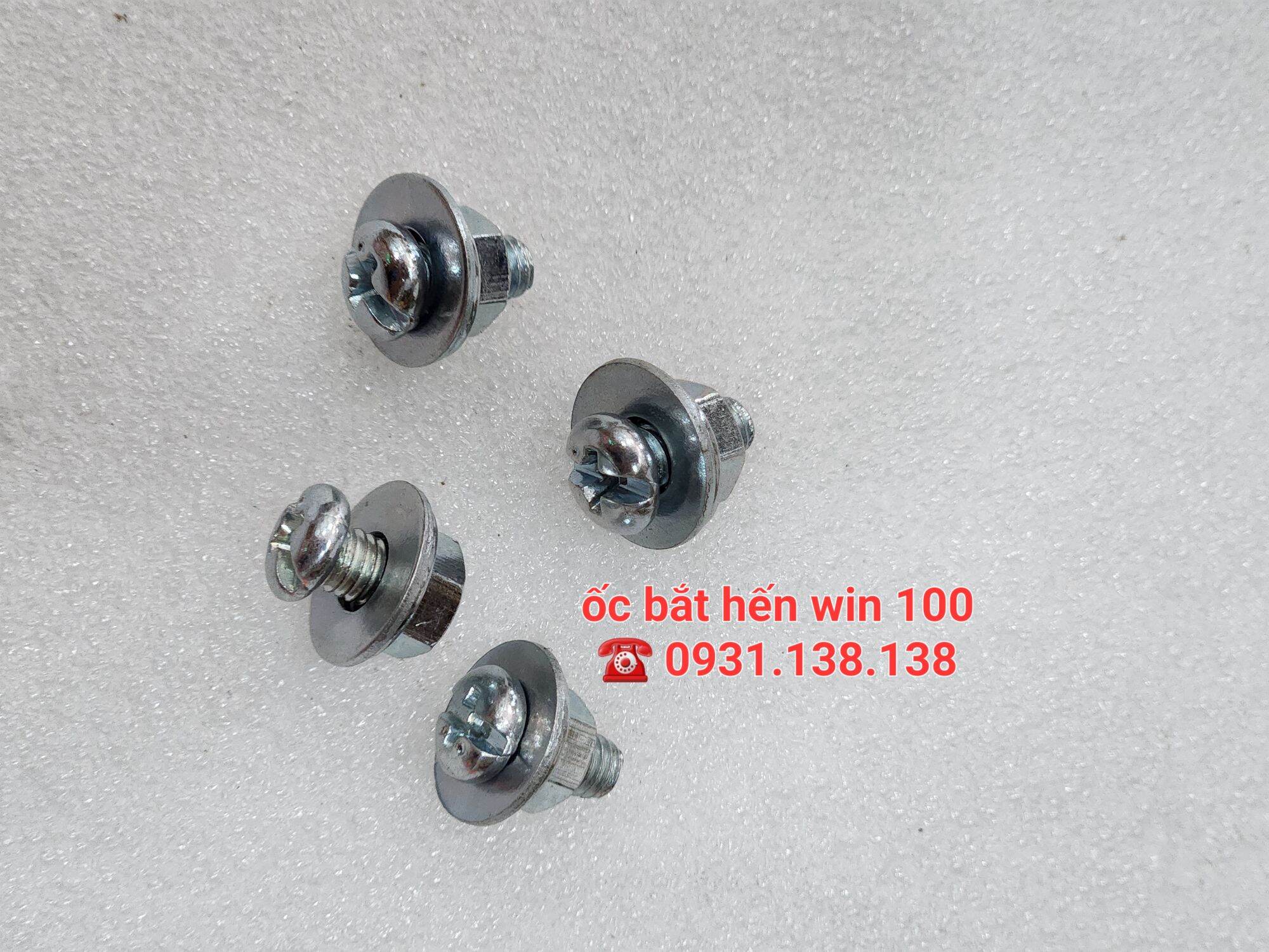 Bộ ốc bắt hến dè xe qin 100cc