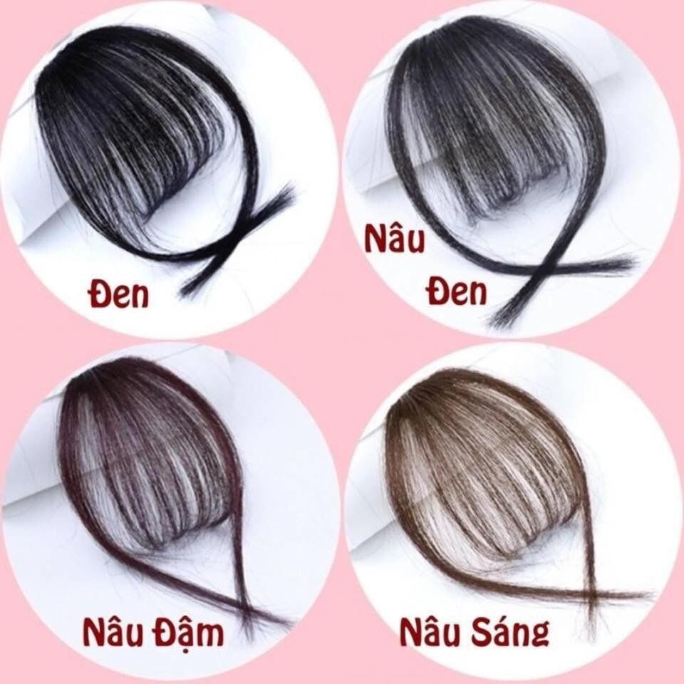 Tóc giả mái thưa dệt bằng tóc thật