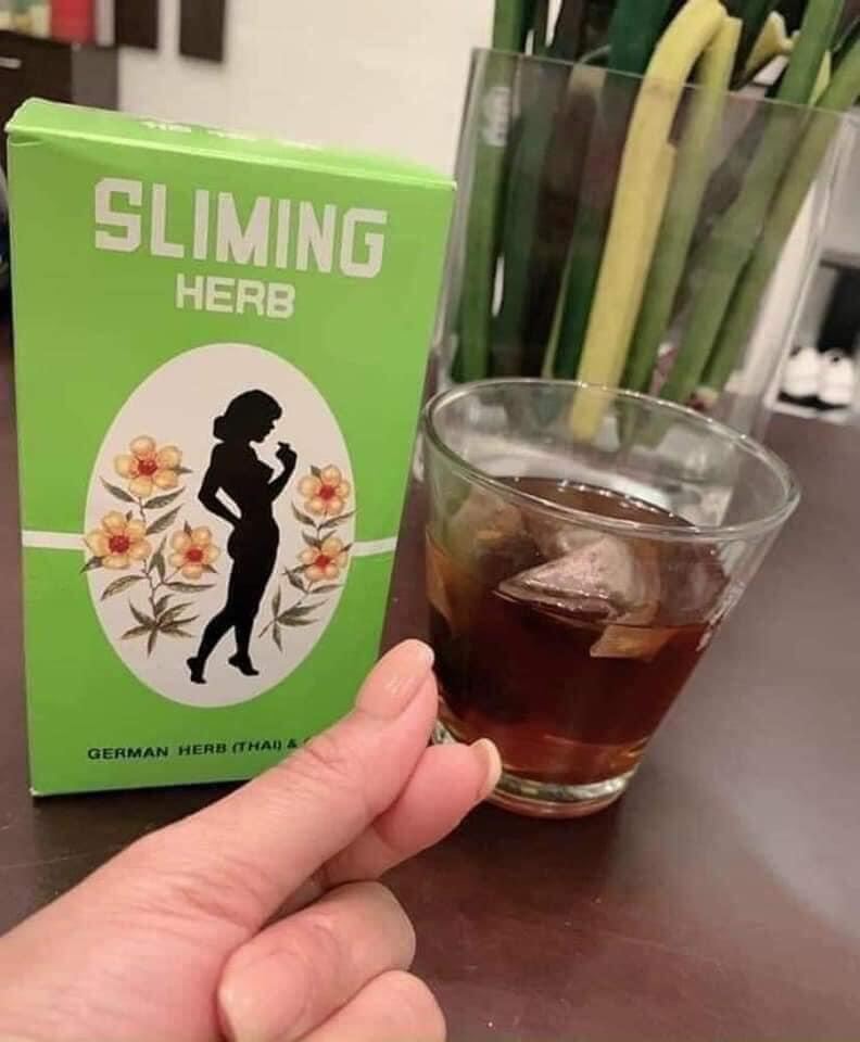 Trà Giảm cân thải độc Sliming Herb của Thái hộp 50 gói nhỏ