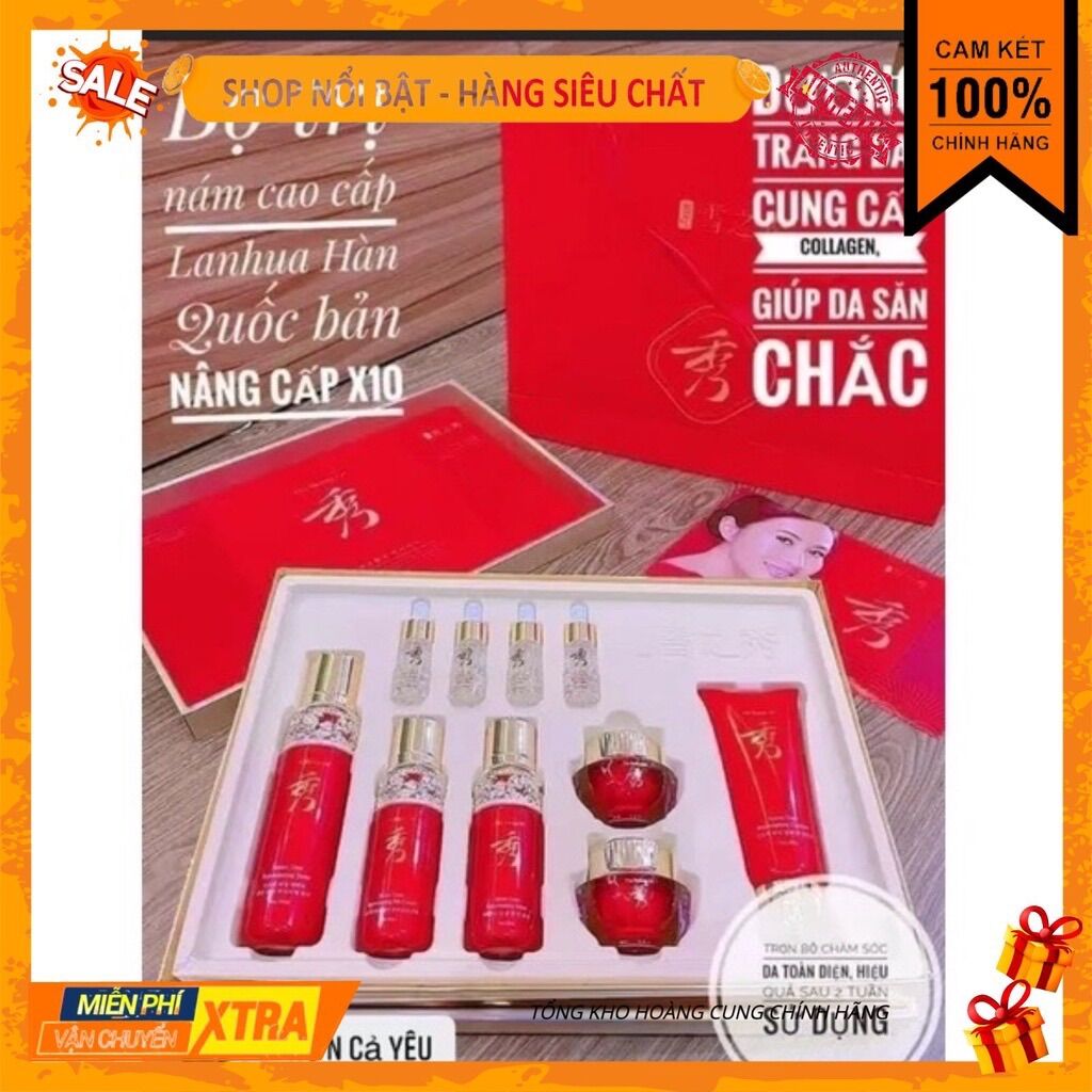 Kem lanhua hàn quốc - bộ sản phẩm dưỡng da trắng hồng xoá nhăn bộ 7 sản phẩm 15