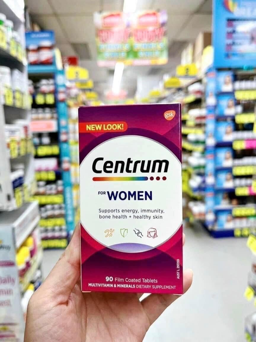Vitamin tổng hợp cho phụ nữ Centrum Women, dưới 50 tuổi