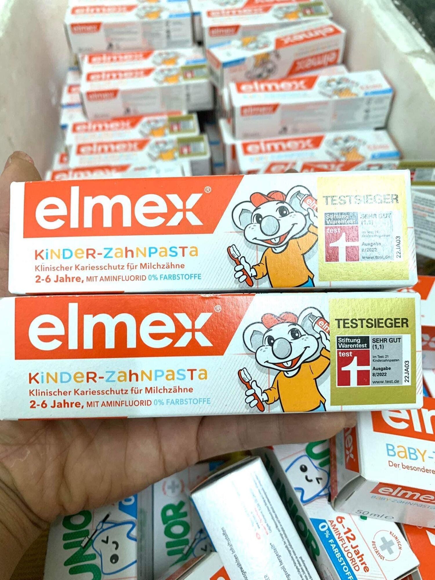 Kem đánh răng Elmex nuốt được cho bé 2-6 tuổi