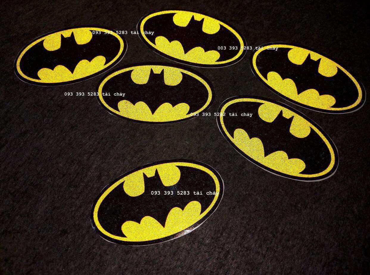 [ 1 MIẾNG ] TEM BATMAN PHẢN QUANG DÁN TRANG TRÍ XE