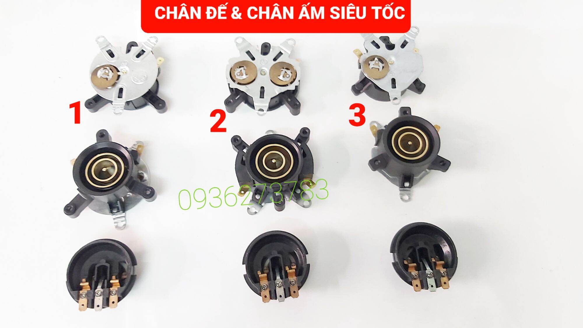 Chân đế và chân ấm siêu tốc