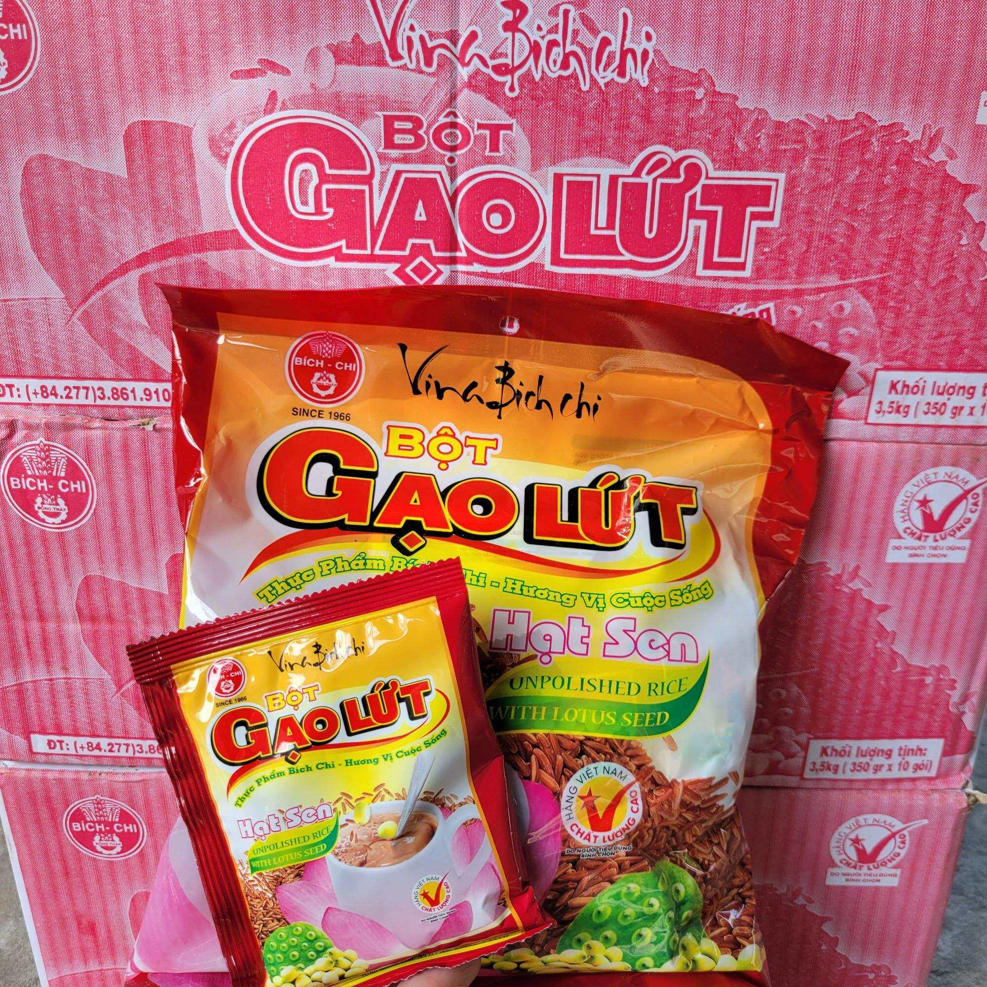 COMBO 5 BỊCH GẠO LỨT HẠT SEN CÓ ĐƯỜNG, 35g× 50 gói.