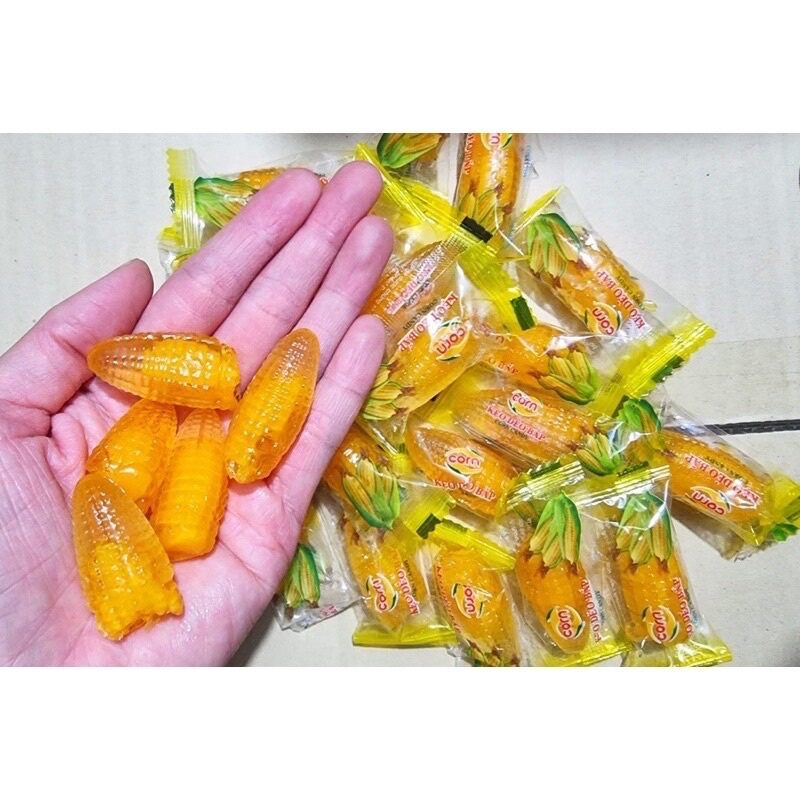Kẹo bắp dẻo trong có nhân túi 400g