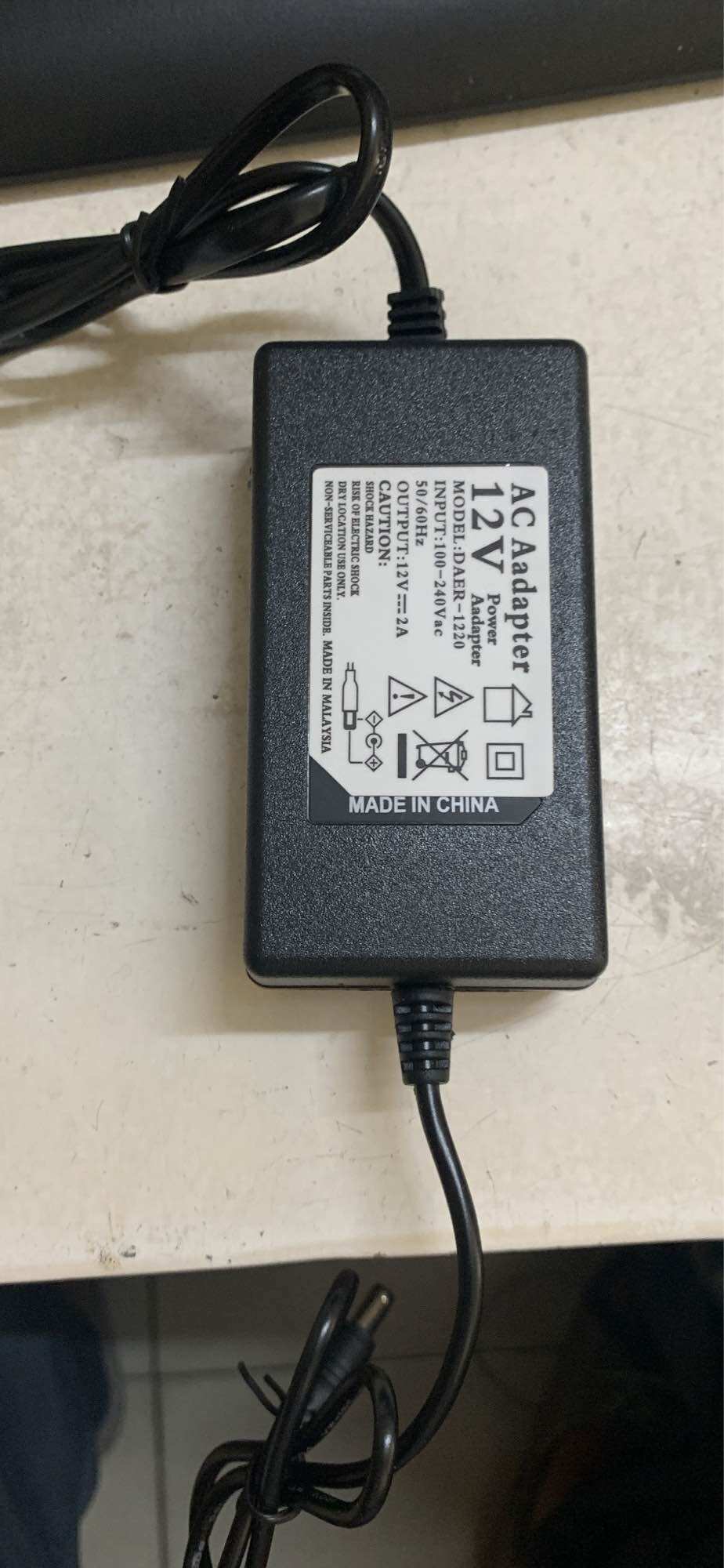 12v2a adaptor 2 dây bảo hành 24 tháng