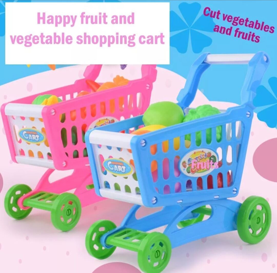 CT_ Xe đẩy siêu thị chở trái cây đồ chơi