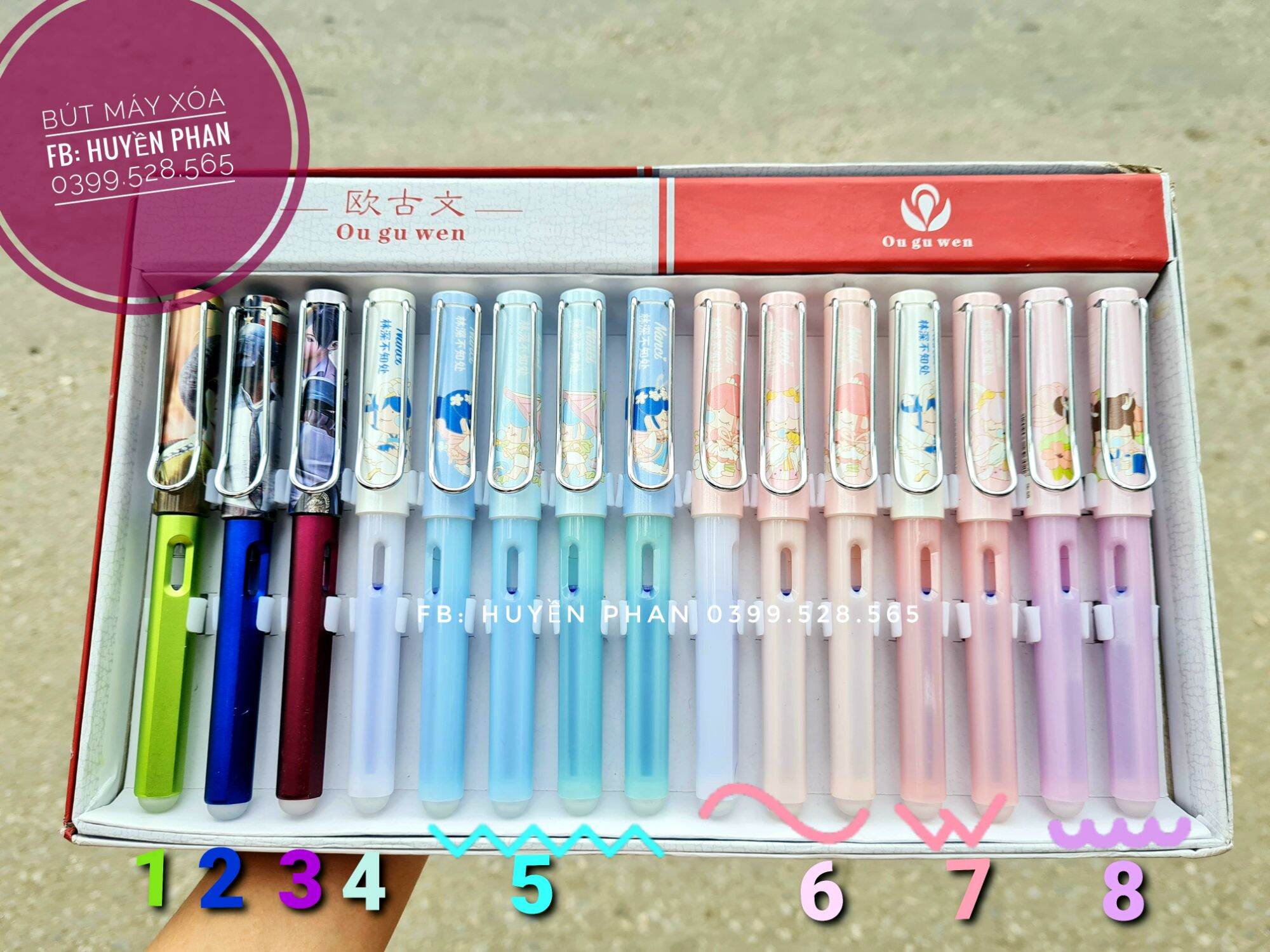 Bút máy xóa được dễ thương Đồng giá siêu sốc