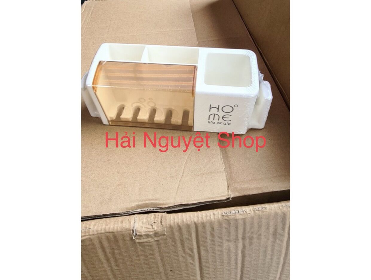 Kệ để bàn chải đánh răng treo tường đa năng