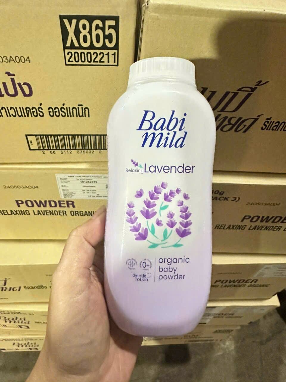 Phấn thơm trẻ em Babi Mild 160g