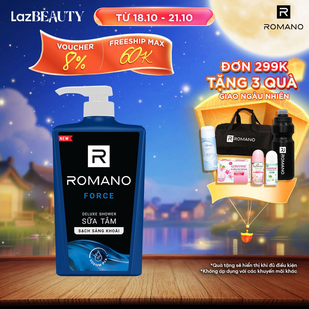 Sữa tắm hương nước hoa Romano Force 650g