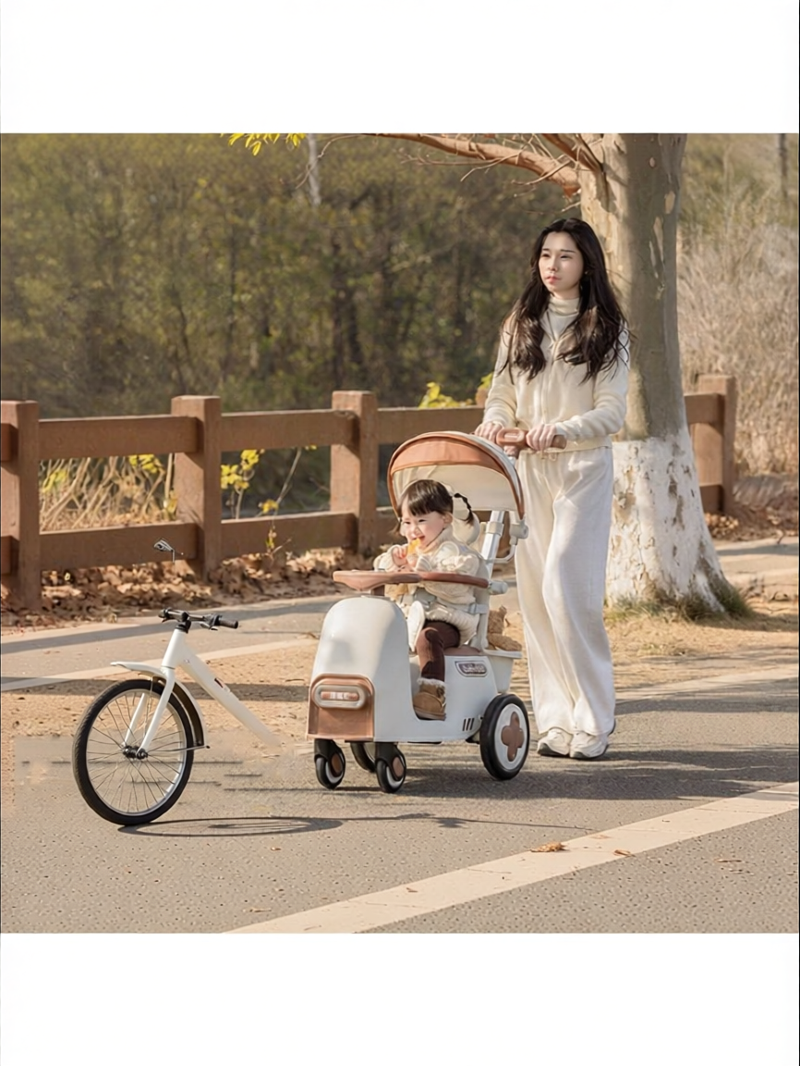 Multi-function Lightweight Folding Stroller 4 Wheels