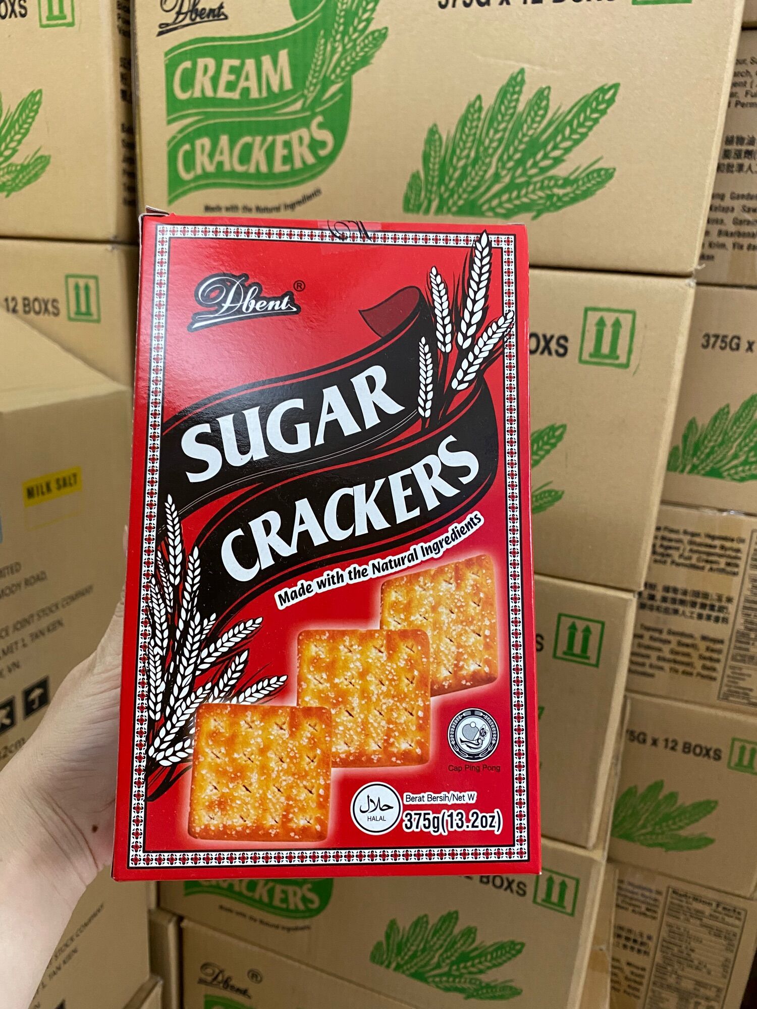 Bánh Lúa Đường Dbent Sugar Crackers (Hộp 375g-đỏ)