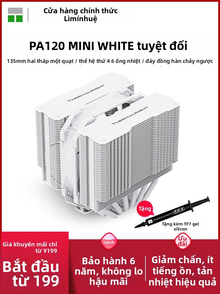 Thermalright | Dual Tower 6 Heat Pipes 14th Gen CPU Cooler 135mm Giá 654,000 Đồng*Miễn phí vận chuyển