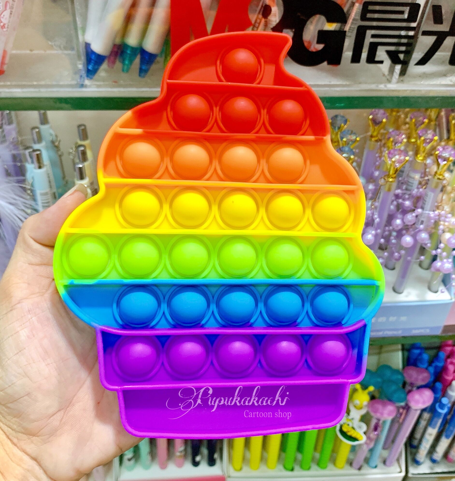 [MUA 2 GIẢM 5%](Sẵn Hàng) POP IT FIDGET TOY RAINBOW FULL MẪU - đồ chơi nhấn bong bóng bubble pop giảm căng thẳng giá rẻ