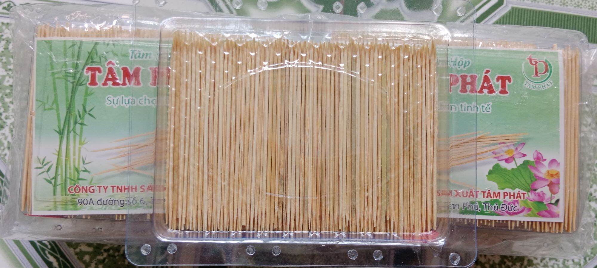 Hộp tăm xỉa răng đầu nhọn 30g