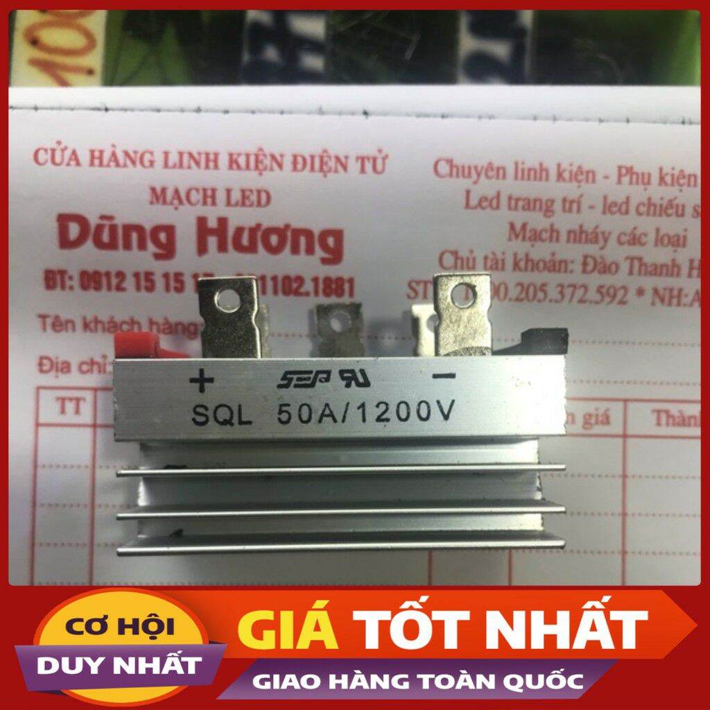 Cầu điot 5 chân 50a 1200v