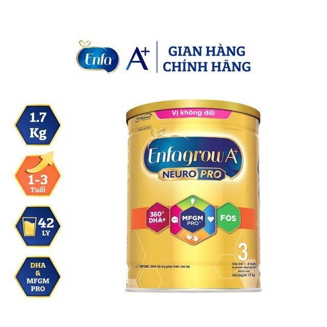 Sữa bột enfagrow a+ neuropro 3 - dha & mfgm vị không đổi – 1.7kg