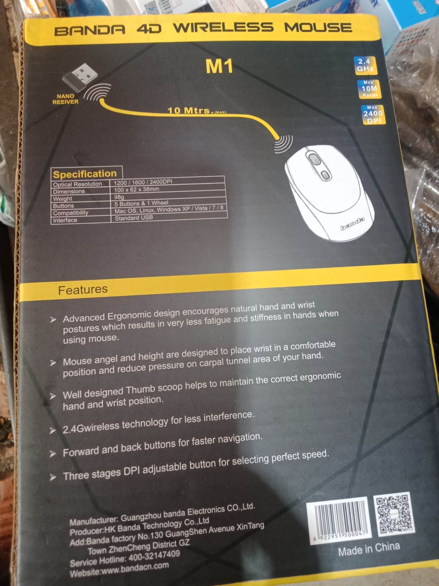 Chuột vi tính không dây BANDA 4D WIRELESS MOUSE