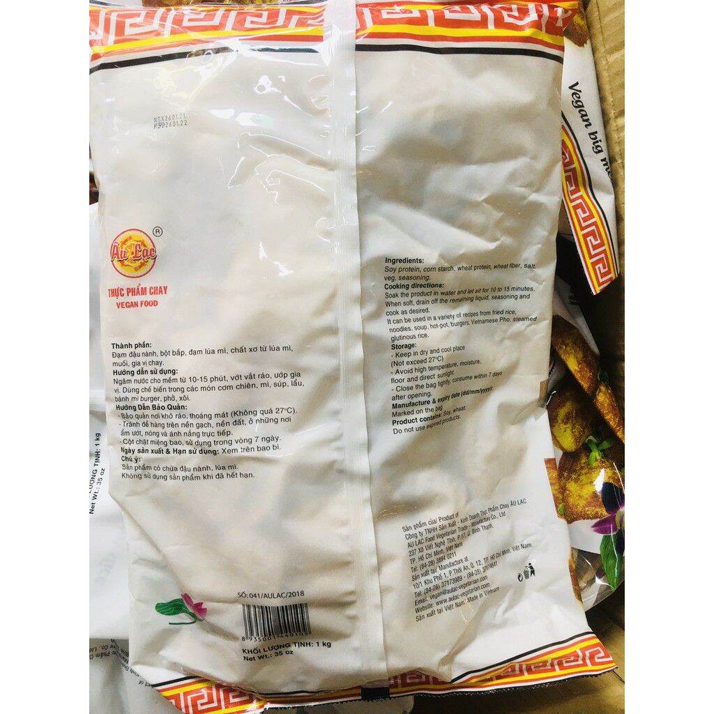 Sườn non 2 chay Âu Lạc (bịch 1kg)