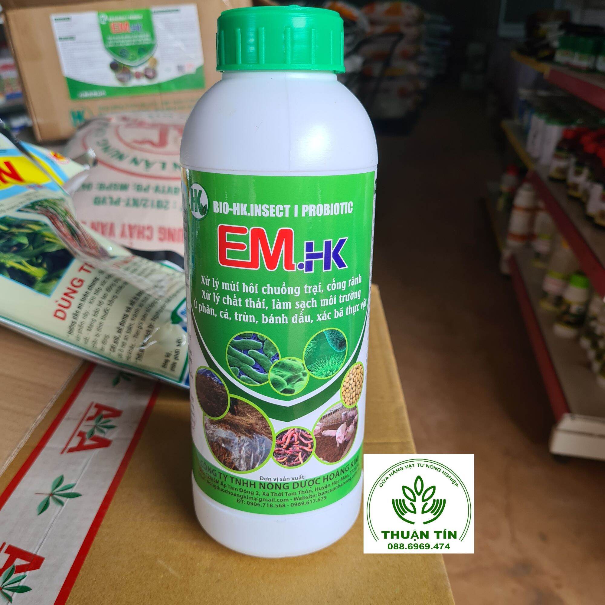 EM HK xử lý mùi hôi phân chuồng và ủ phân cá