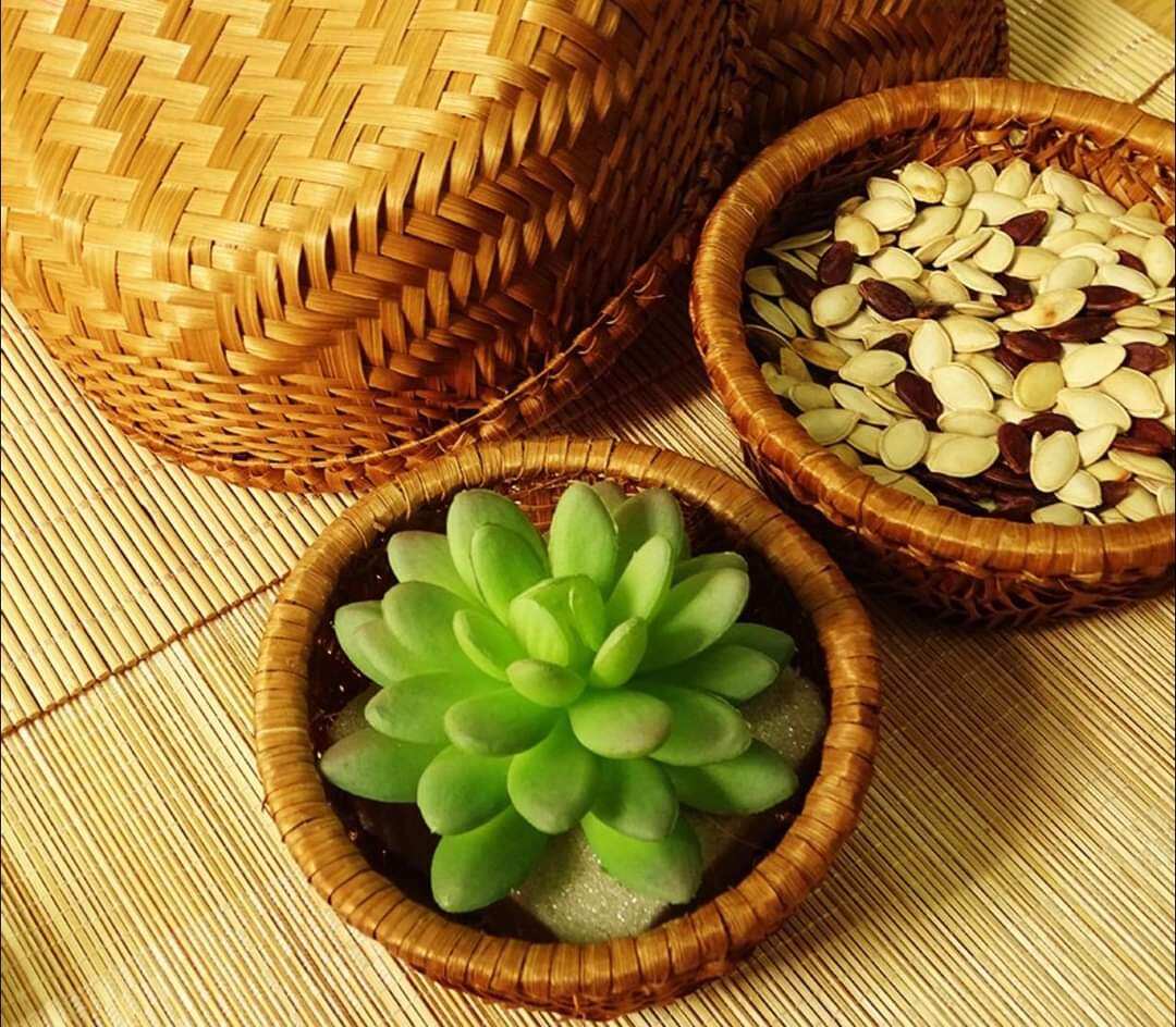 THÚNG MÂY TRE ĐAN ĐỦ SIZE, TRANG TRÍ