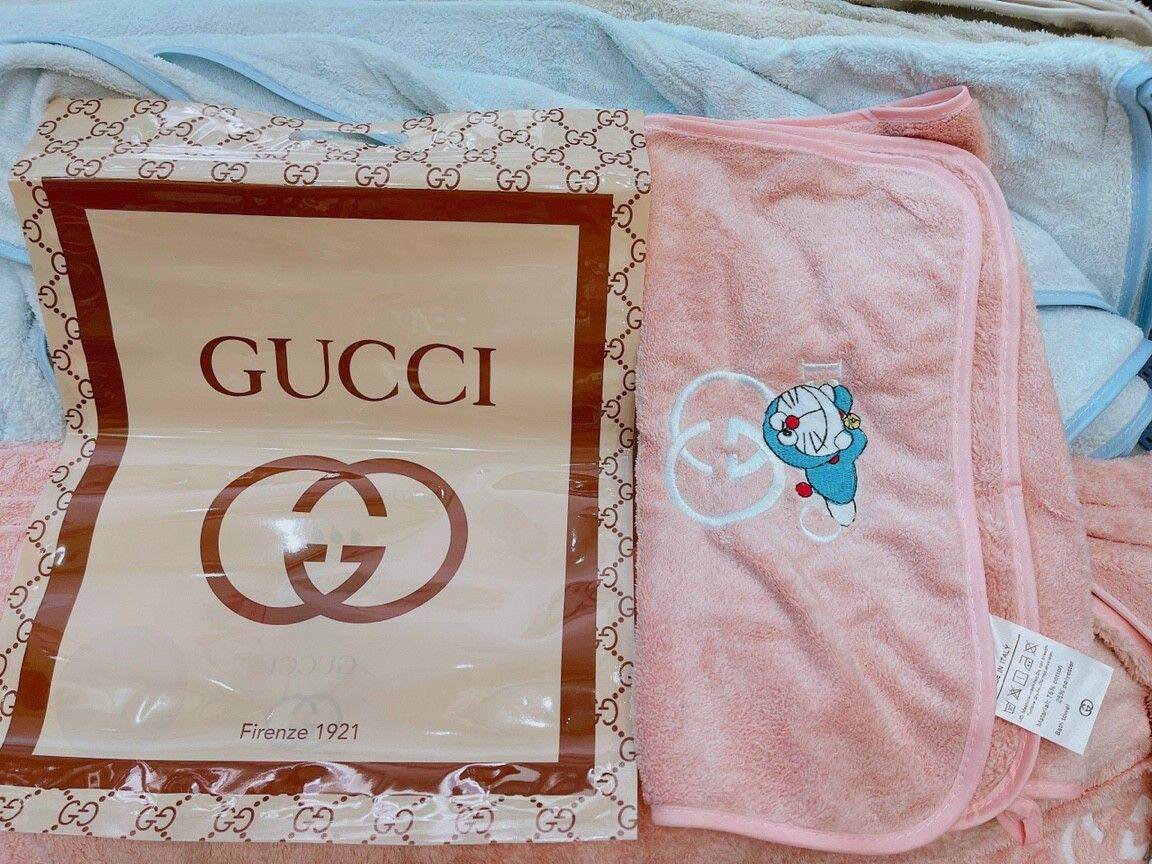 SET KHĂN GUCCI DORAEMON (KHĂN TẮM+ KHĂN MẶT)