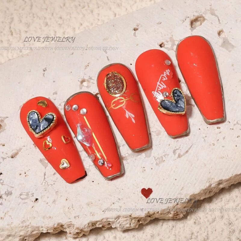 Charm tim- phụ kiện trang trí móng